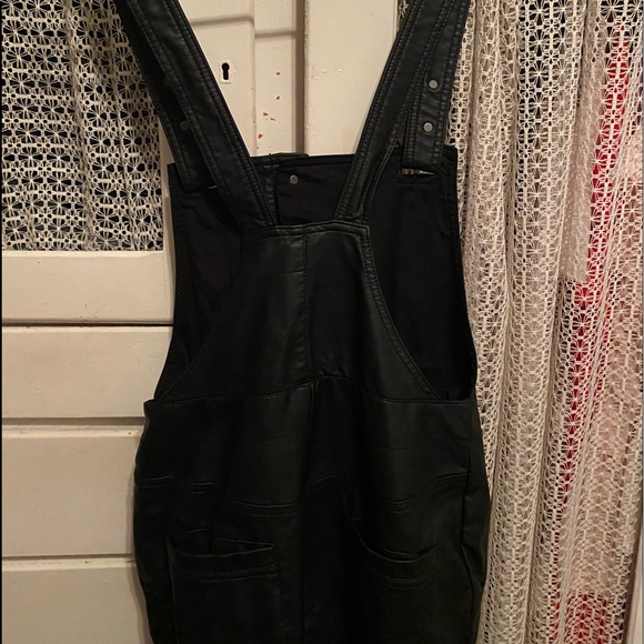 Free People Mod Moto Overalls - Vegan Leather - Picture 9 of 11